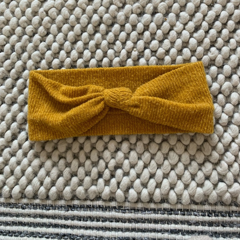 Gibou headband in yellow wool